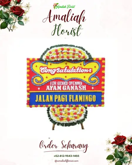 Sewa Papan Bunga Gebyog